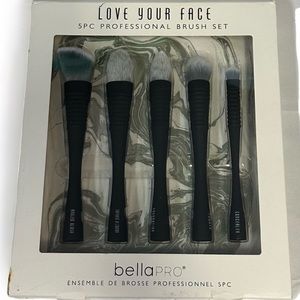 Love Your Face Professional 5 Piece Brush Set NIB